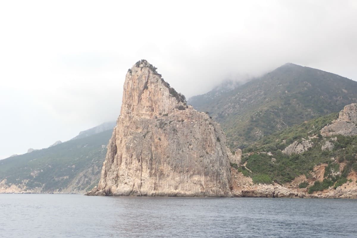 Pedra Longa, Baunei, seen from the sea