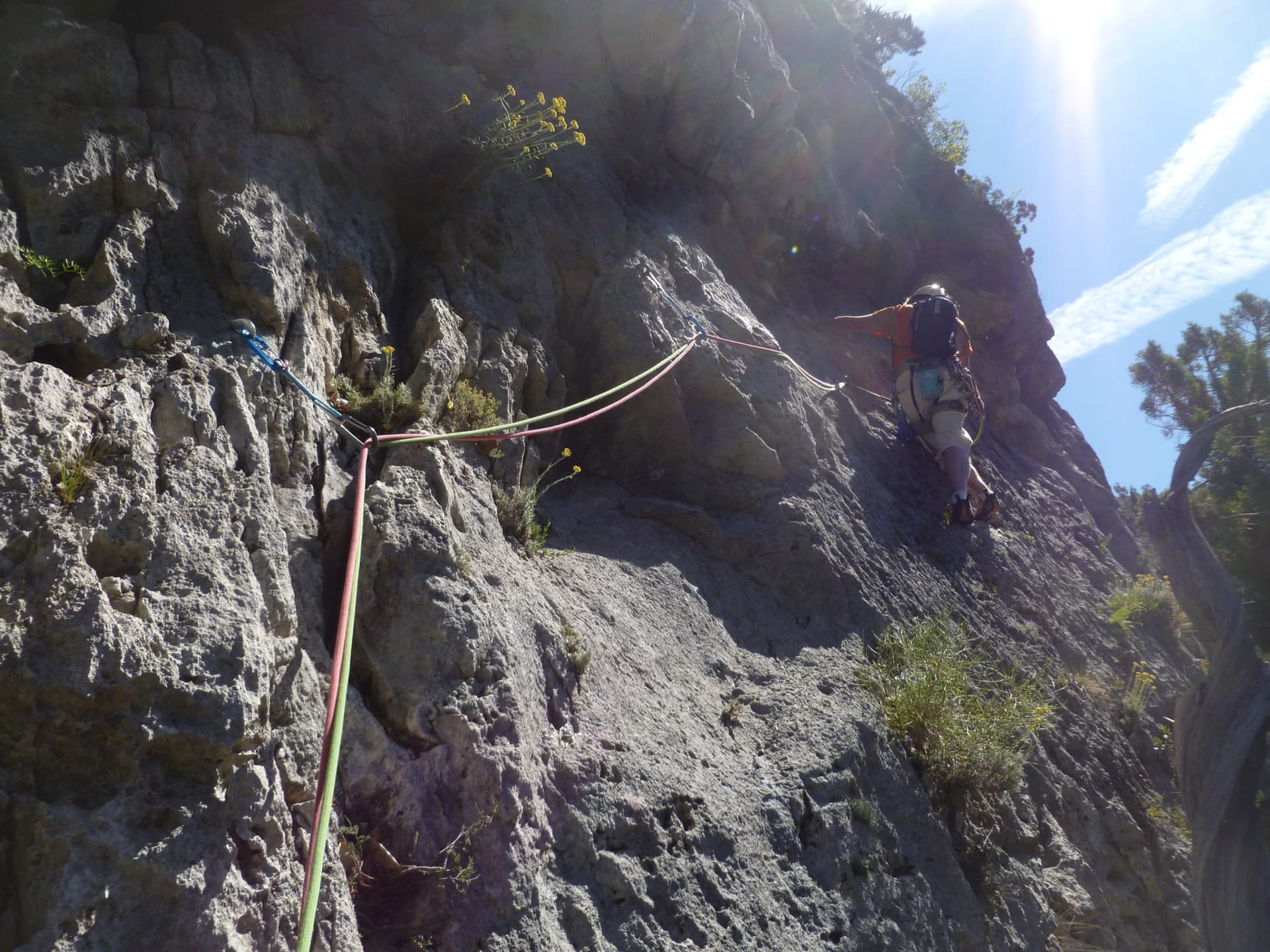 On the second pitch of L'Usage du Monde, Mainmorte sector